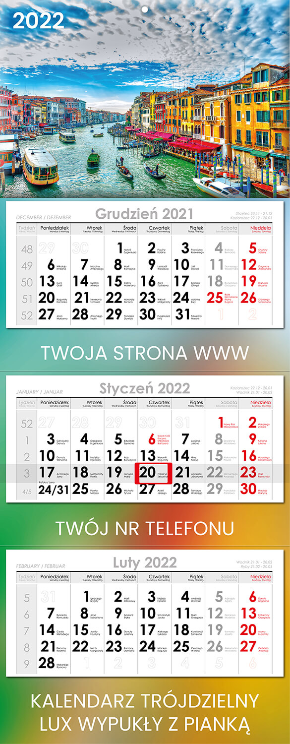 Trójdzielny Lux Wypukły z pianką